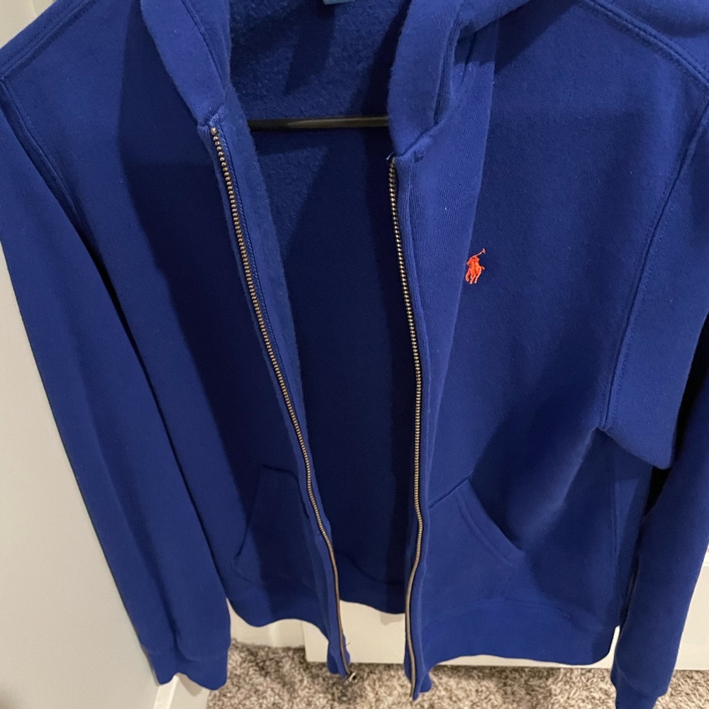 Boys 14-16 Ralph Lauren Royal Blue hoodie zipper